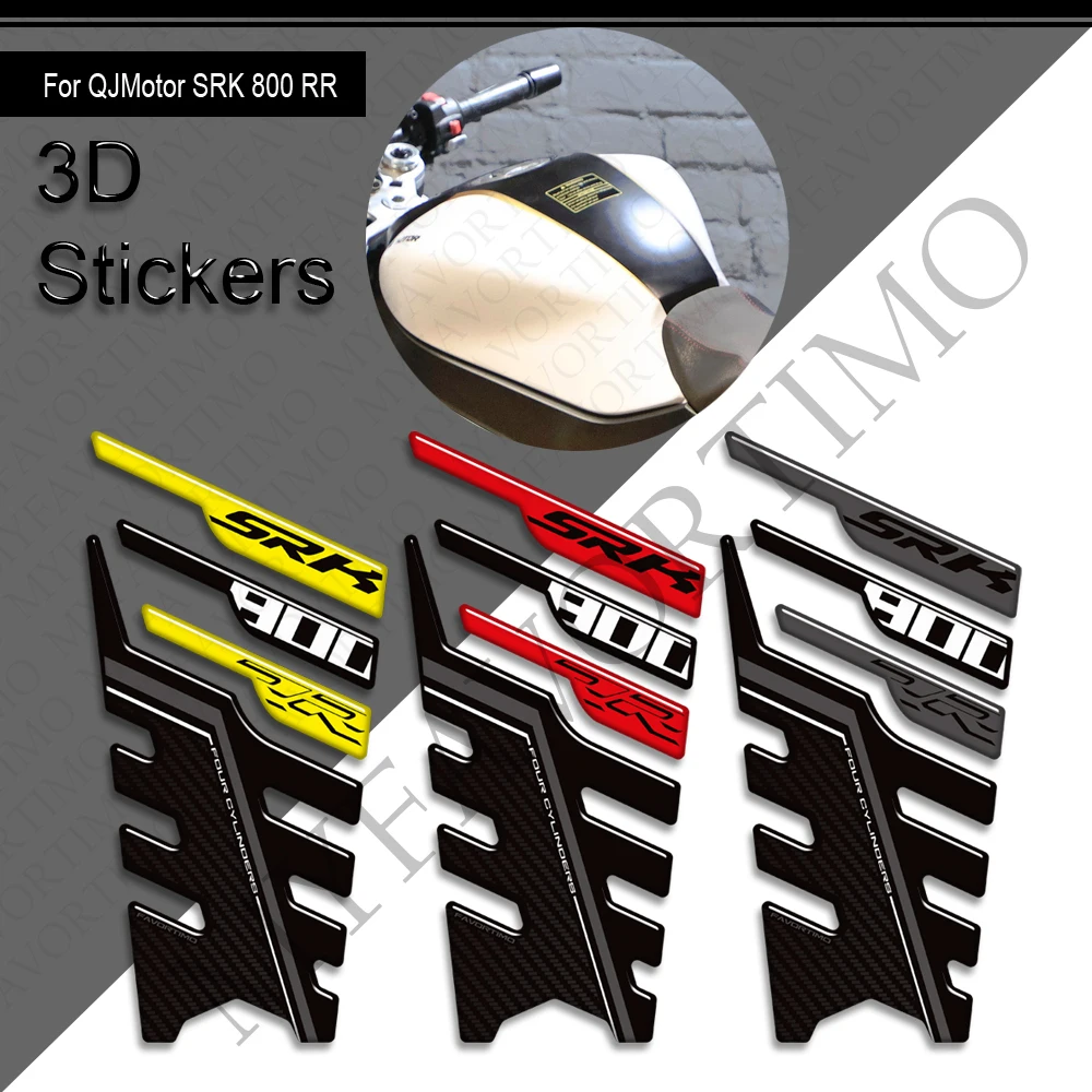 Para QJMotor QJ Motor SRK GSR 800 RR SRK800 nueva tapa de almohadilla de depósito para motocicleta Kit de aceite combustible de Gas pegatinas de rodilla Protector de calcomanías