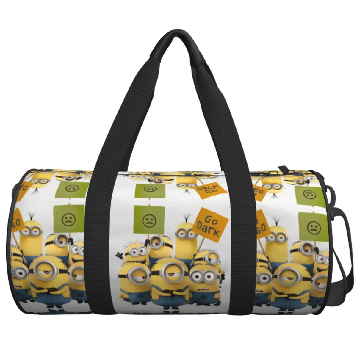 

Cute Cartoon Minions Travel Bag Yellow Big Eyes Yoga Gym Bag Men's Custom Large Graphic Sports Fitness BagsOxford Handbags