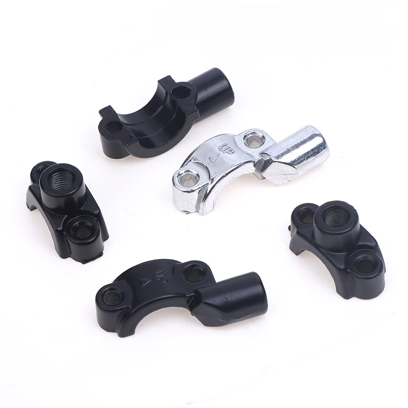 Motorcycle Master Cylinder Brake Lever Mirror Mount Clamp Rear View Mirror Holder Adapter for 22mm Handlebar 10mm Thread