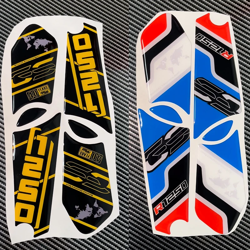 BMW R1250GS R 1250 GS 어드벤처 트로피 2019 2020 2021 2021 2022 2023 3D 젤 스티커 프론트 펜더 데칼 데칼 액세서리