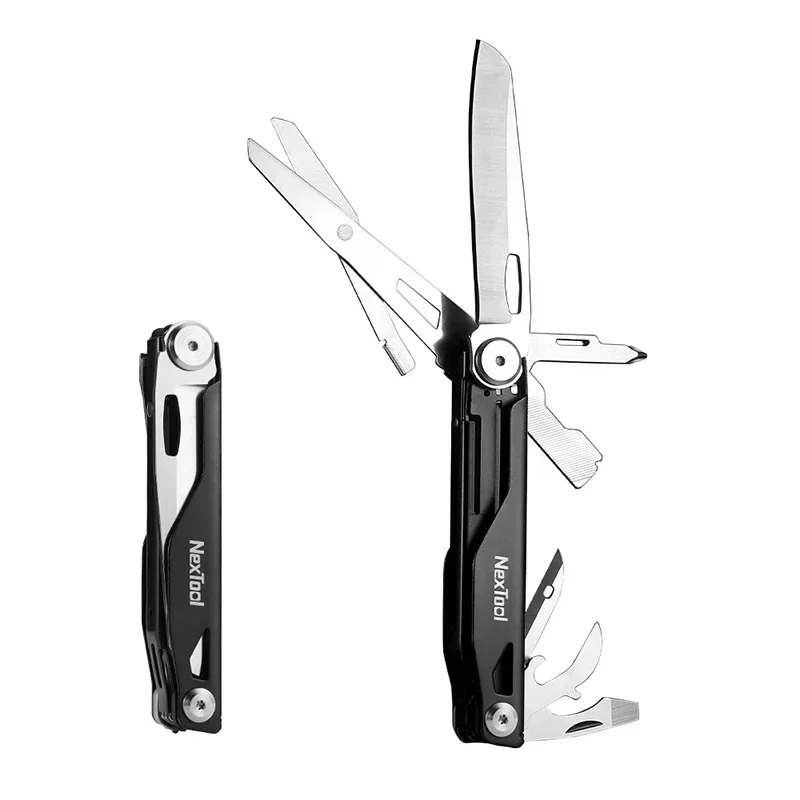 Imagem -02 - Nextool-multi-tool Folding Knife Canivete ao ar Livre Kit de Sobrevivência Tesoura Ferramentas Manuais Chave de Fenda Equipamentos Edc 12 em 1