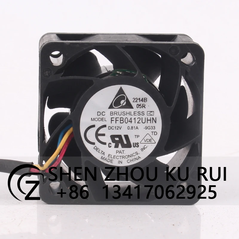 FFB0412UHN Case Cooling Fan for Delta 24V 48V DC12V 0.81A EC AC 40X40X28MM 4CM 4028 PWM Four Wire High Air Volume Control Speed