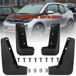 Mud Flaps For BMW I3 Electric 2014-2021 Front and Rear Mudflaps Carbon Fiber Effect Splash Guards Car Accessories JDM