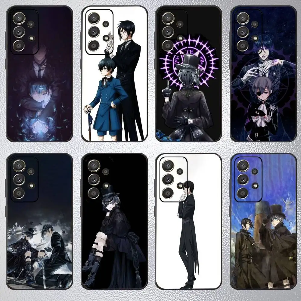 

Black Anime B-ButlerS Phone Case For Samsung S25,S24,S23,S22,S21,S20,Plus,Fe,Lite,Others Black Cover