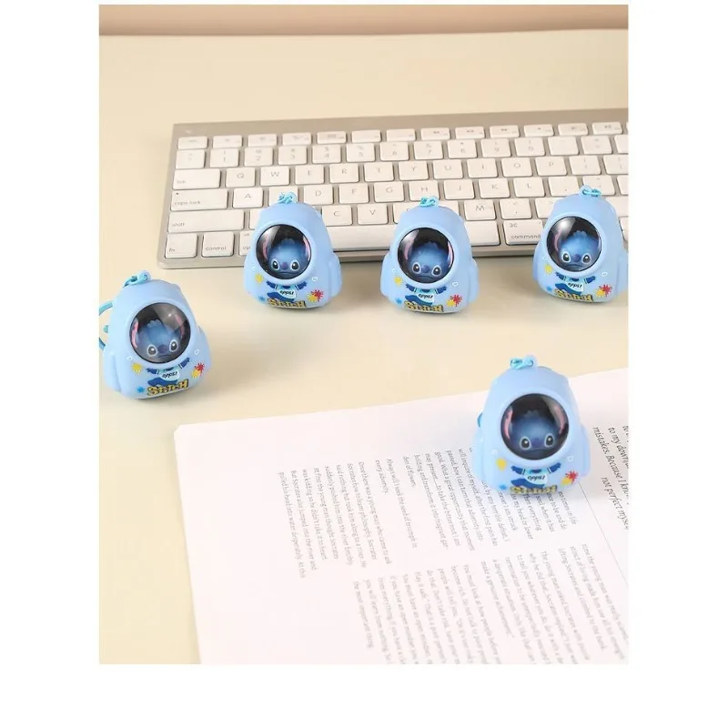 Stitch Animatie Randapparatuur Creatieve Cartoon Leuke Gloeiende Sleutelhanger Hangende Ketting Student Schooltas Decoratie Hanger