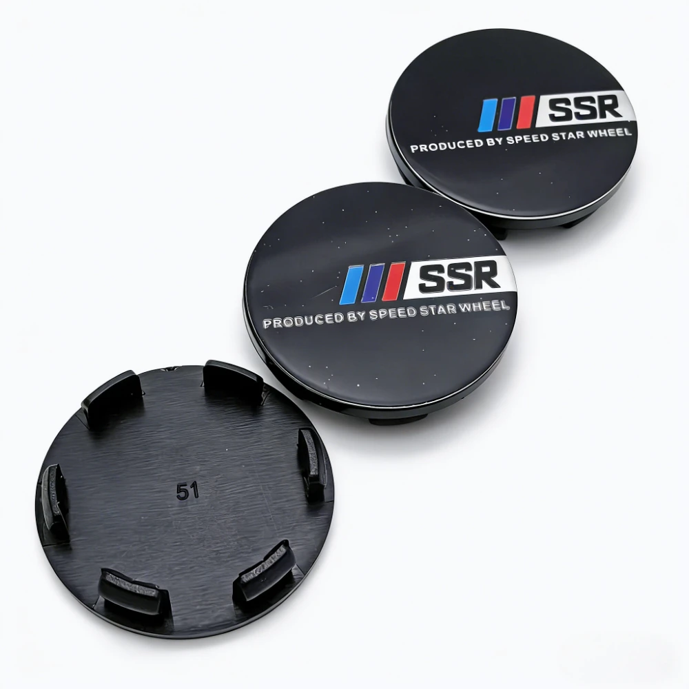 4x 51mm SSR Nabendeckel Radkappen Nabenkappen – Bild 4