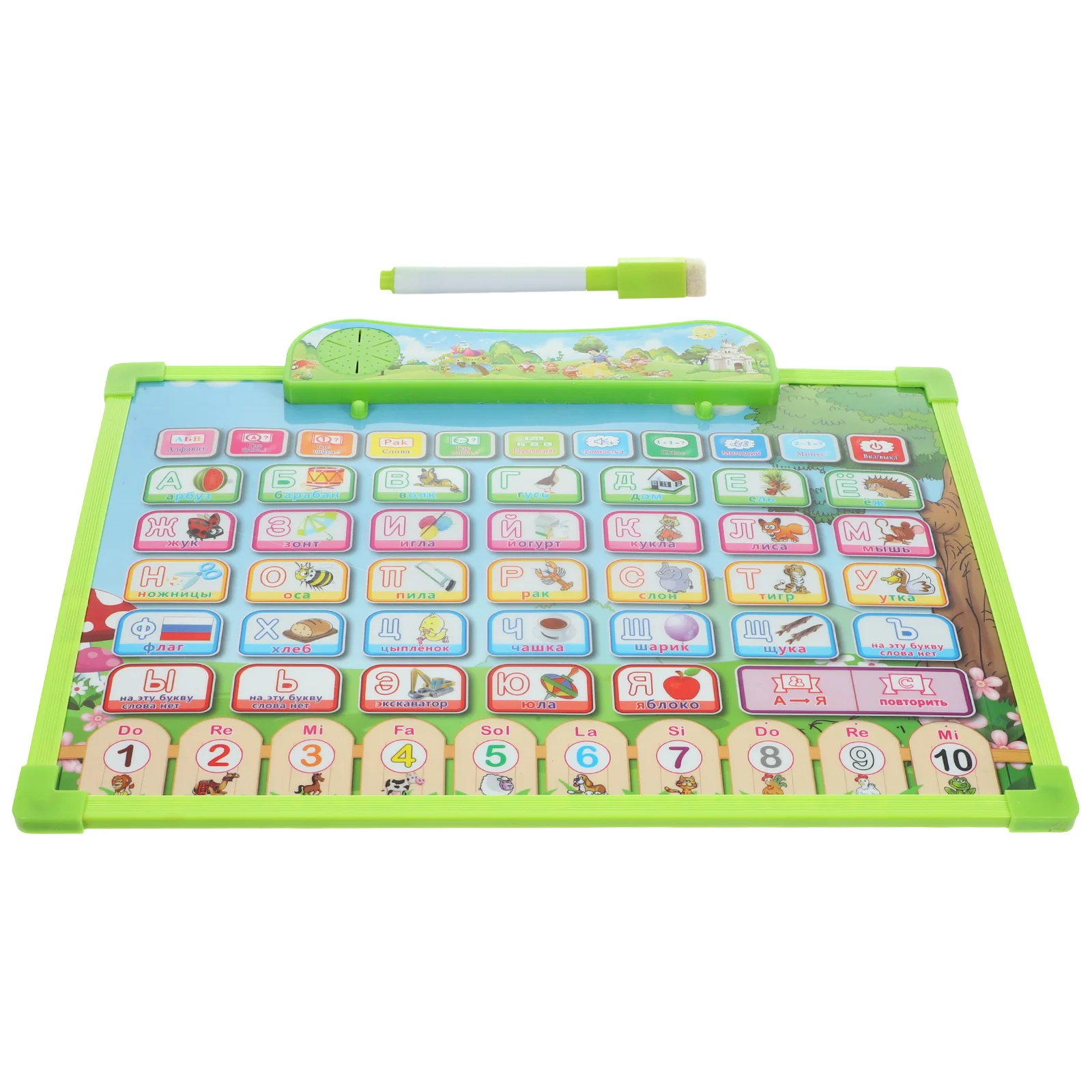 

Russian Learning Wall Chart Kids Toy ABS Material Bright Color Clear Printing Educational Alphabet Poster Home Classroom Use