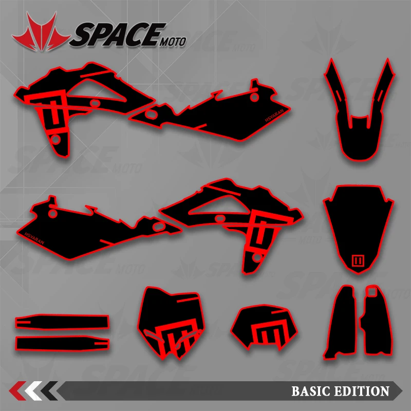 

SPACE MOTO для Husqvarna 2005 2006 2007, TC TE WR, графический фон, наклейки, наклейки для мотоцикла