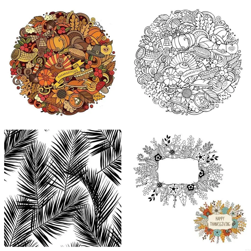 

97BA Flowers Silicone Seal Stamp Scrapbooking Card Making Embossing Decoration Rubber