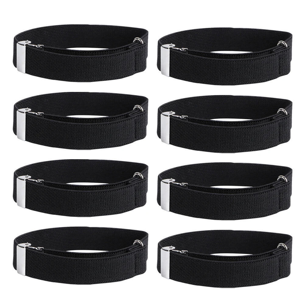 

4 Pairs Elastic Sleeve Garters Adjustable Unisex Anti-Slip Shirt Arm Bands for Men Women Lightweight Comfortable