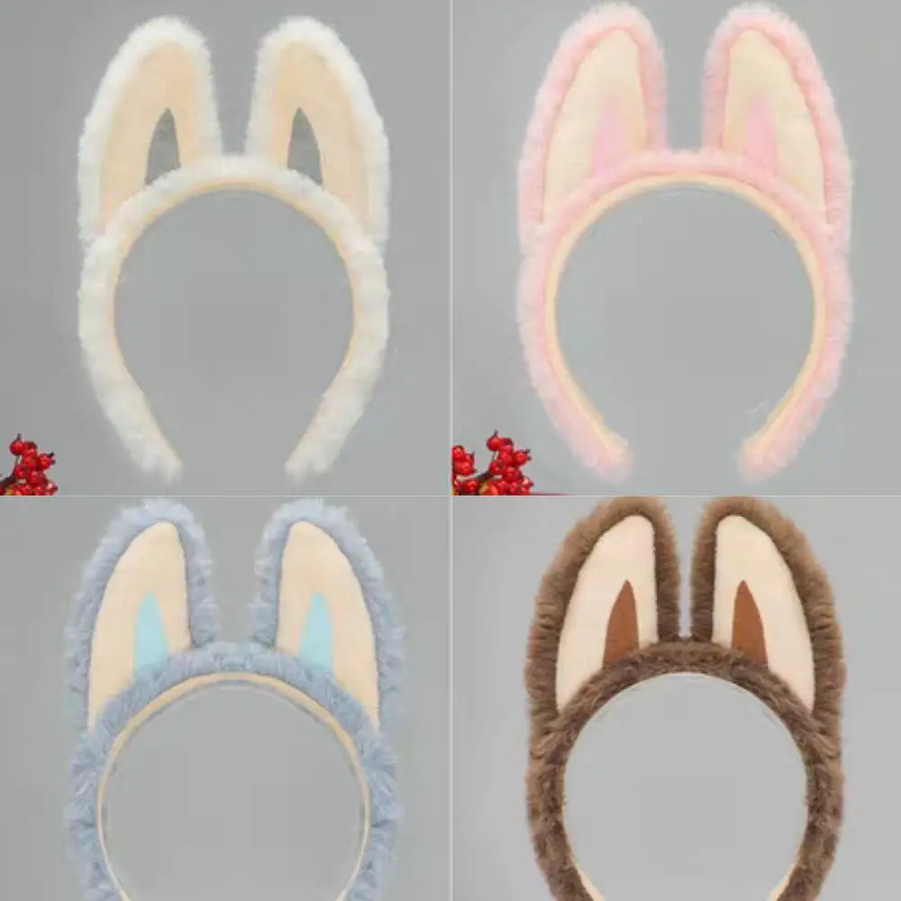 

Fluffy Cartoon Hair Hoop Headwear Elf Plush Headwear Fashion Cosplay Lolita Plush Anime Ear Hairband Faux Plush Headdress Props
