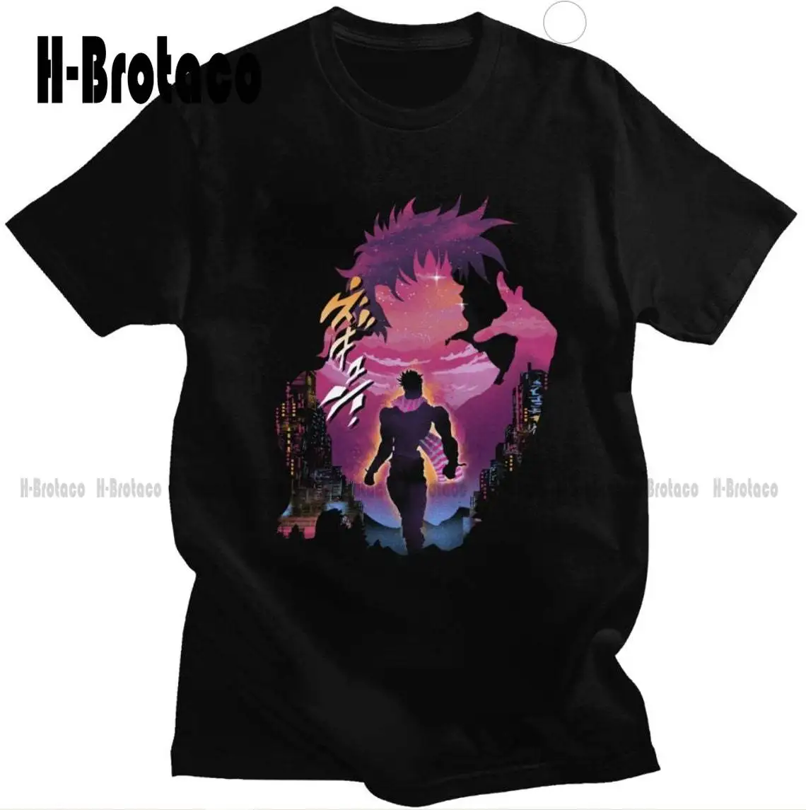 Joseph Jostar Battle Tendency Anime T-Shirt JJ bizarre adventure kawaii shirt Custom Gift Xs-5Xl Streetwear