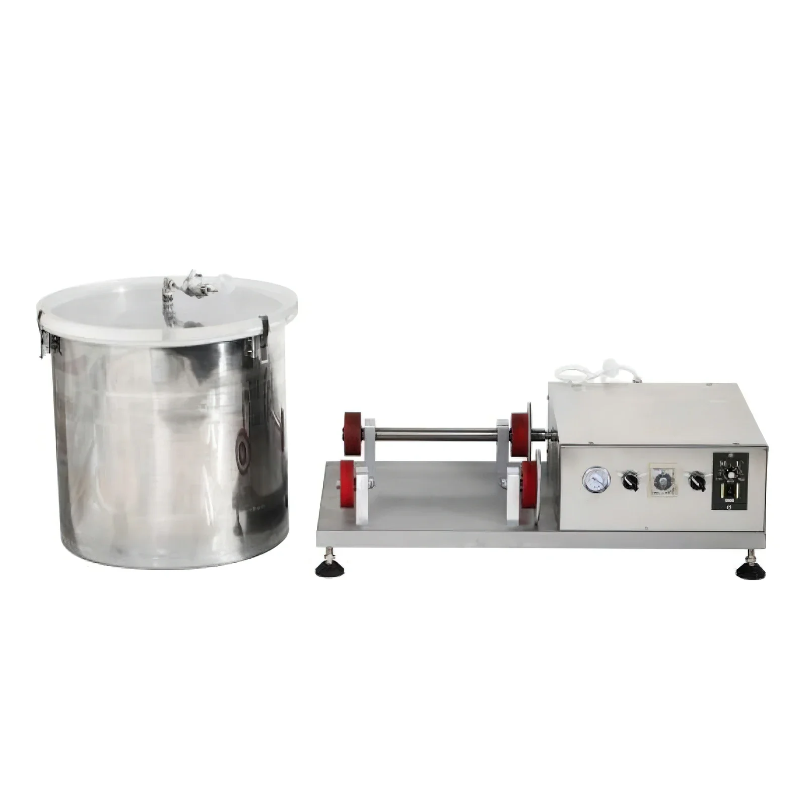 

SUS 304 Food Grade Stainless Steel Vacuum Tumbler Machine for Stirring Curing Meat Fish Chicken Beef Seafood Fast and More Even