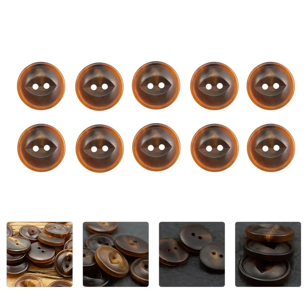 

30Pcs Household Patching Buttons Ox Horn Vintage Buttons for Sweaters Jackets Coats Shirts Easy Sew-on Decorative Garment