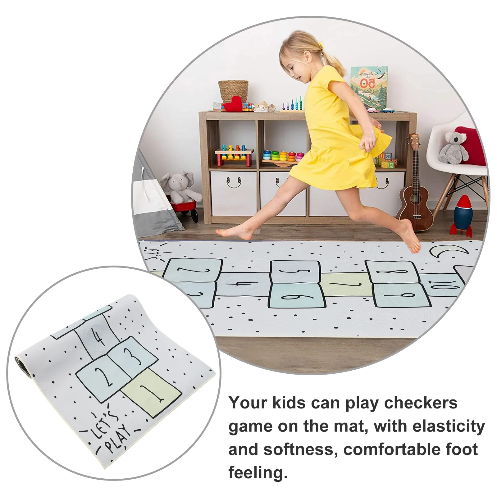 

Toddler Game Blanket Mat Play Floor Kid Toy Polyester (Polyester) Carpet Playroom