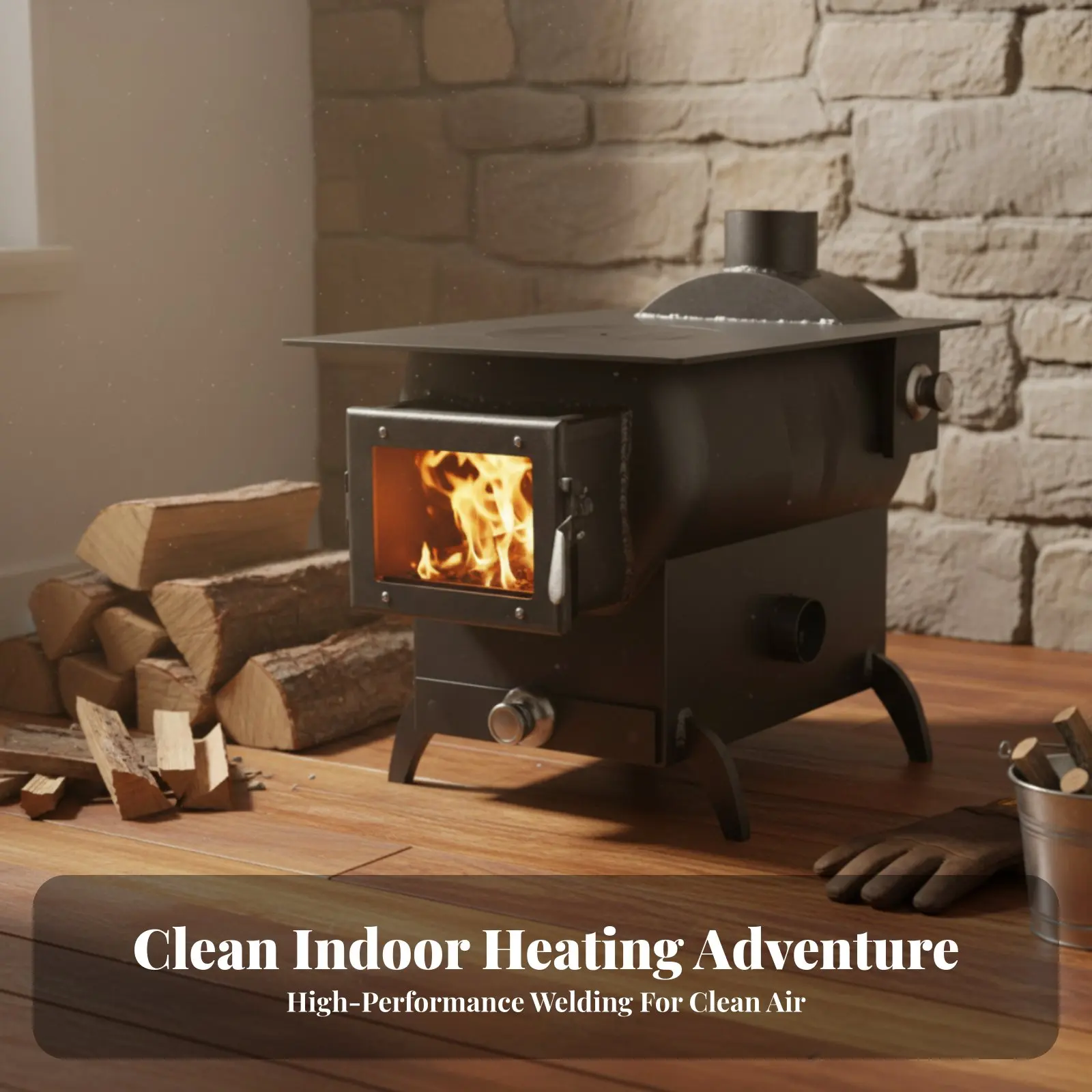 

Дровяная газификационная печь для отопления, двухтопливная (для сельской местности), с большим смотровым окном, универсальная (для различных сценариев использования)