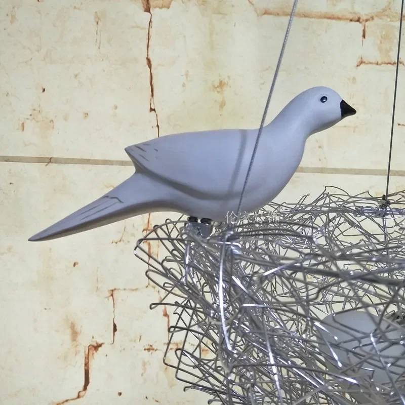 Modern LED Ceiling Light Creative Art Personalized Light Hundred Birds Returning The Nest Bird Nest Light Bird NestLight