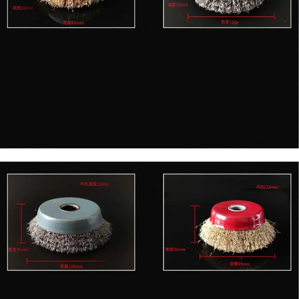 For Xinda Stainless Steel Wire Brush Cup Wheel For Angle Grinder Polishing Disc Metal Cleaning Rust Removal Grinding Tool