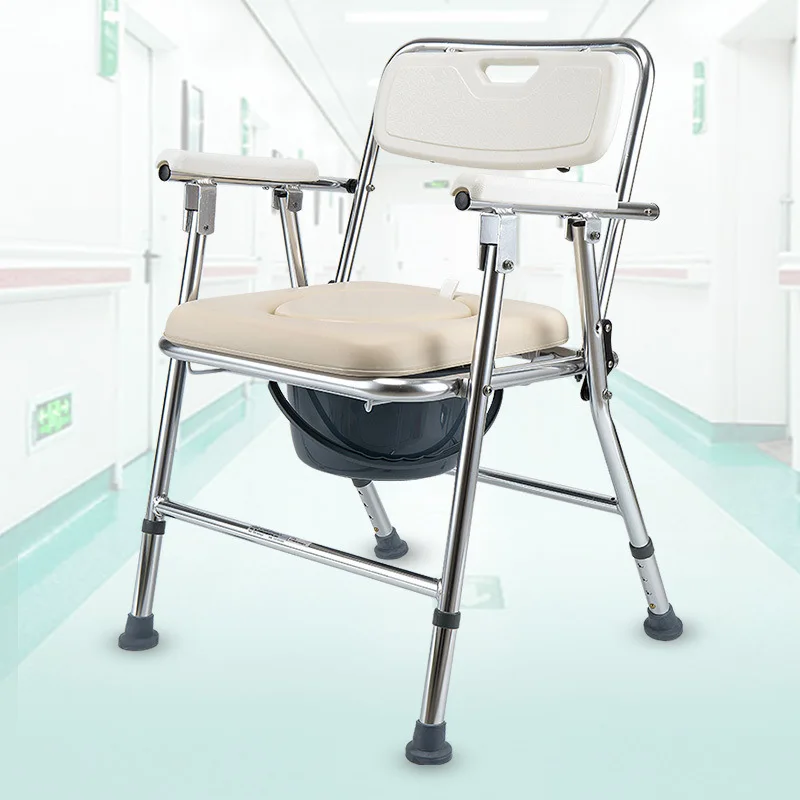 Adjustable Elderly Assist Device, Multifunctional Bathroom Safety Frame, Bedside Commode & Shower Chair