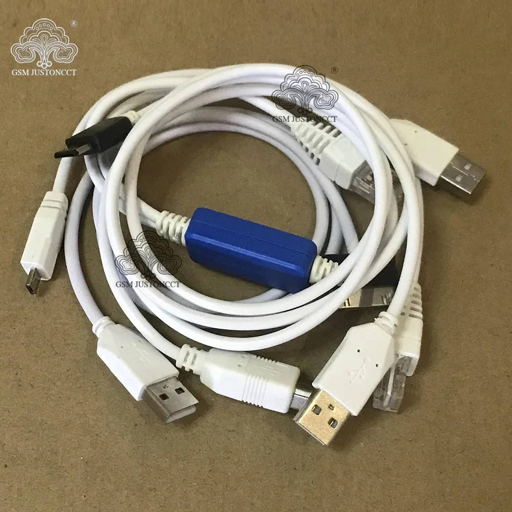 GSMJUSTONCCT  New 4 Cable, C3300k, P1000, E210, A-B USB, for Z3x Pro Box, NCK Pro