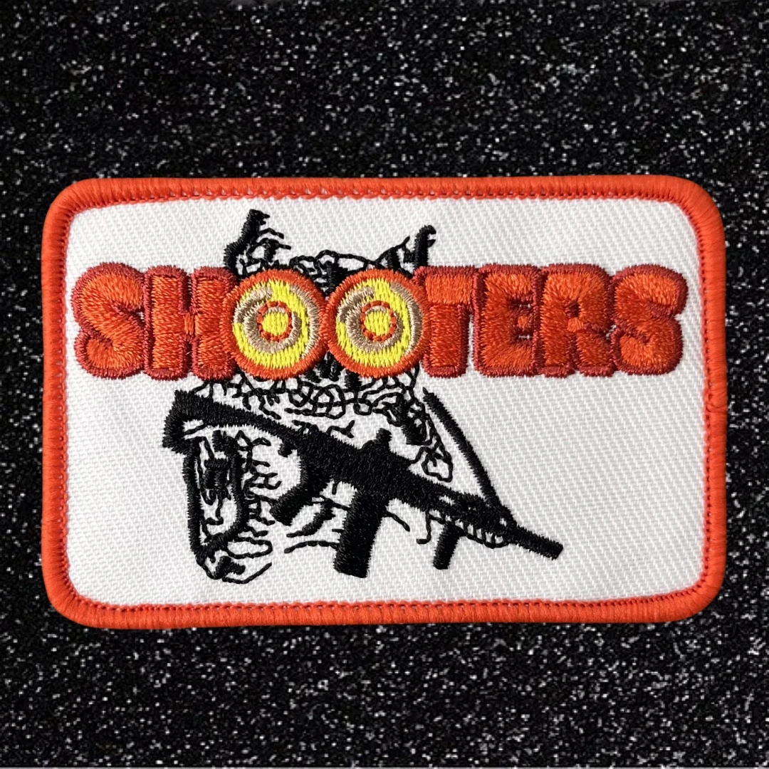 Tactical Patch Owl Shooter Morale Badge NRA Gun Enthusiast Embroidered Hook and Loop Patches Clothing Backpack Armband Sticker