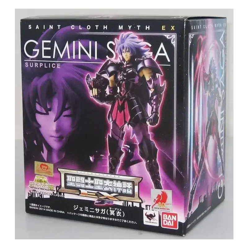 Original BANDAI Saint Seiya Cloth Myth Surplice EX 2.0 Resurrection black Gemini Saga In Stock Anime Figures Model Toys