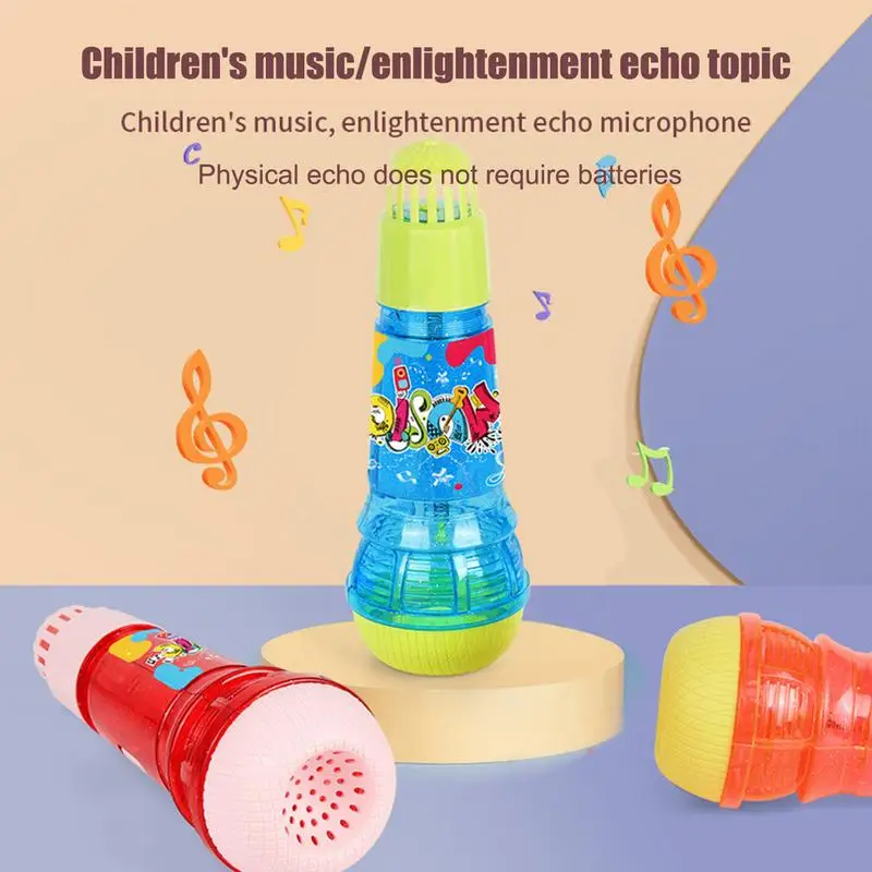 Microphone For Kids Music Singing Toys Toddler Voice Amplifying Retro Microphone Toy For Singing And Communication