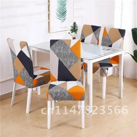 

funda elástica con estampado floral para silla de comedor, funda elástica estilo europeo, extraíble y antisuciedad