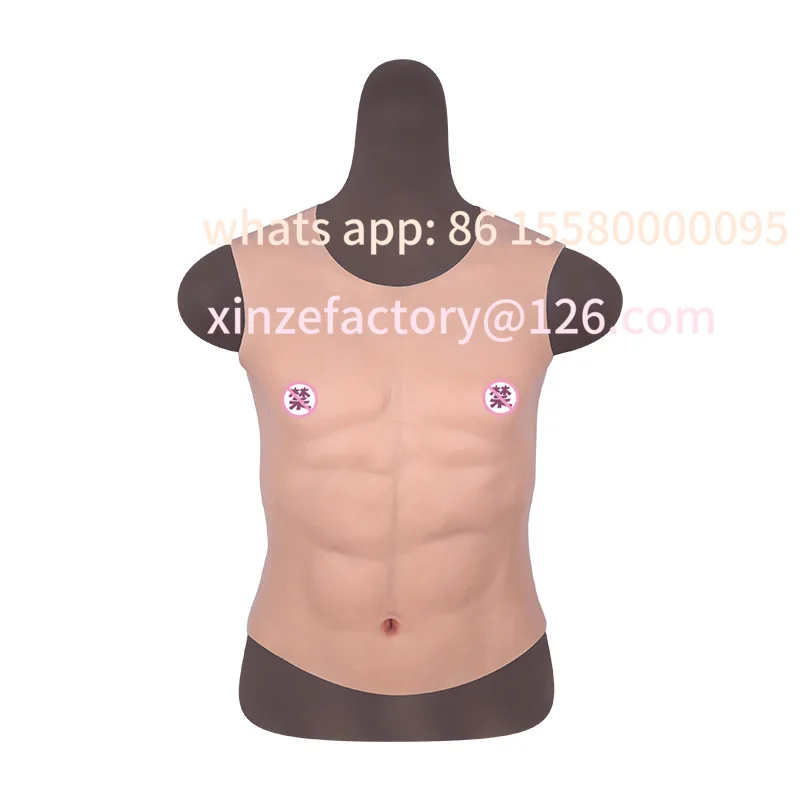 Customizable Pseudo-Ye Muscle， Performance  Silicone Chest Men's Stage Wear Women's Dress Up Men's Wear