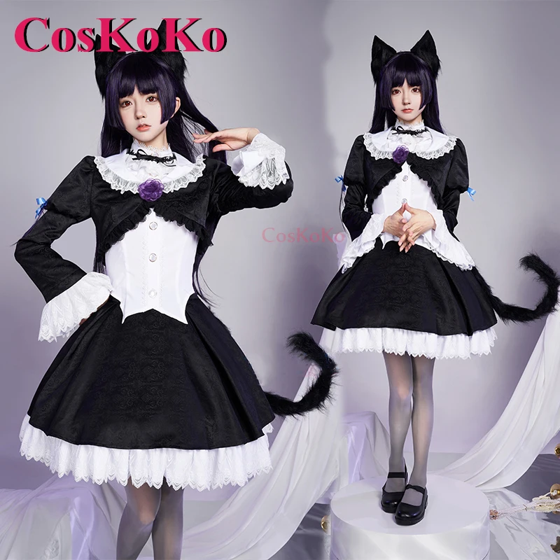 Coskoko gokō ruri คอสเพลย์อนิเมะน้องสาวของฉันไม่สามารถน่ารักนี้! เครื่องแต่งกายใหม่ kuroneko เดรสน่ารักหวานเล่นบทบาทใหม่