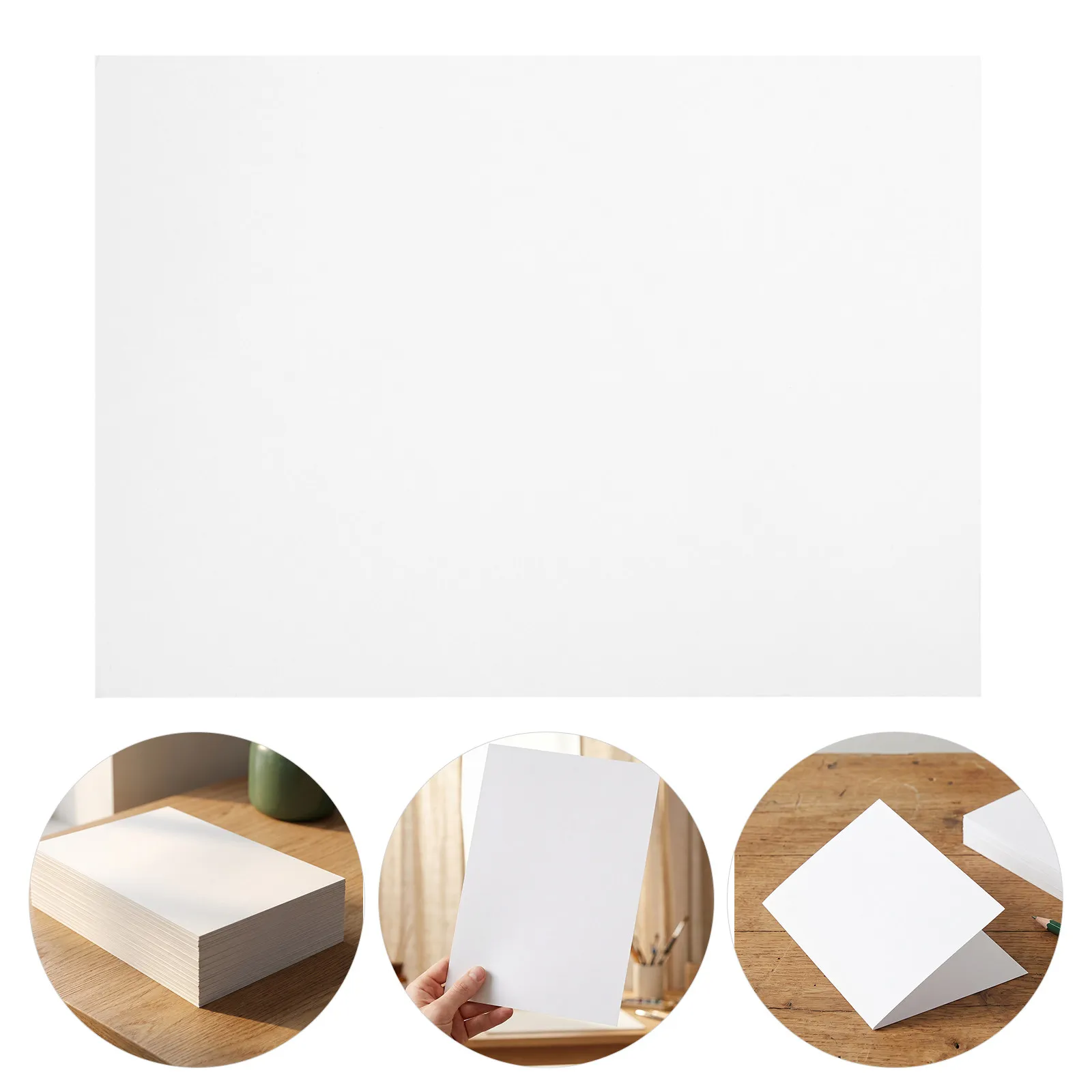 200Sheets A4 White Cardstock Double Sided Thick Paper for Scrapbooking Invitations Craft Printing Handmade DIY Projects