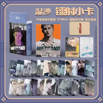 55 יחידות / מערכת קוריאנית Manwha Laser Lomo Card Taejoon Joseph Landi TJIAN דמויות קרטון HD Photocard Cosplay Gift