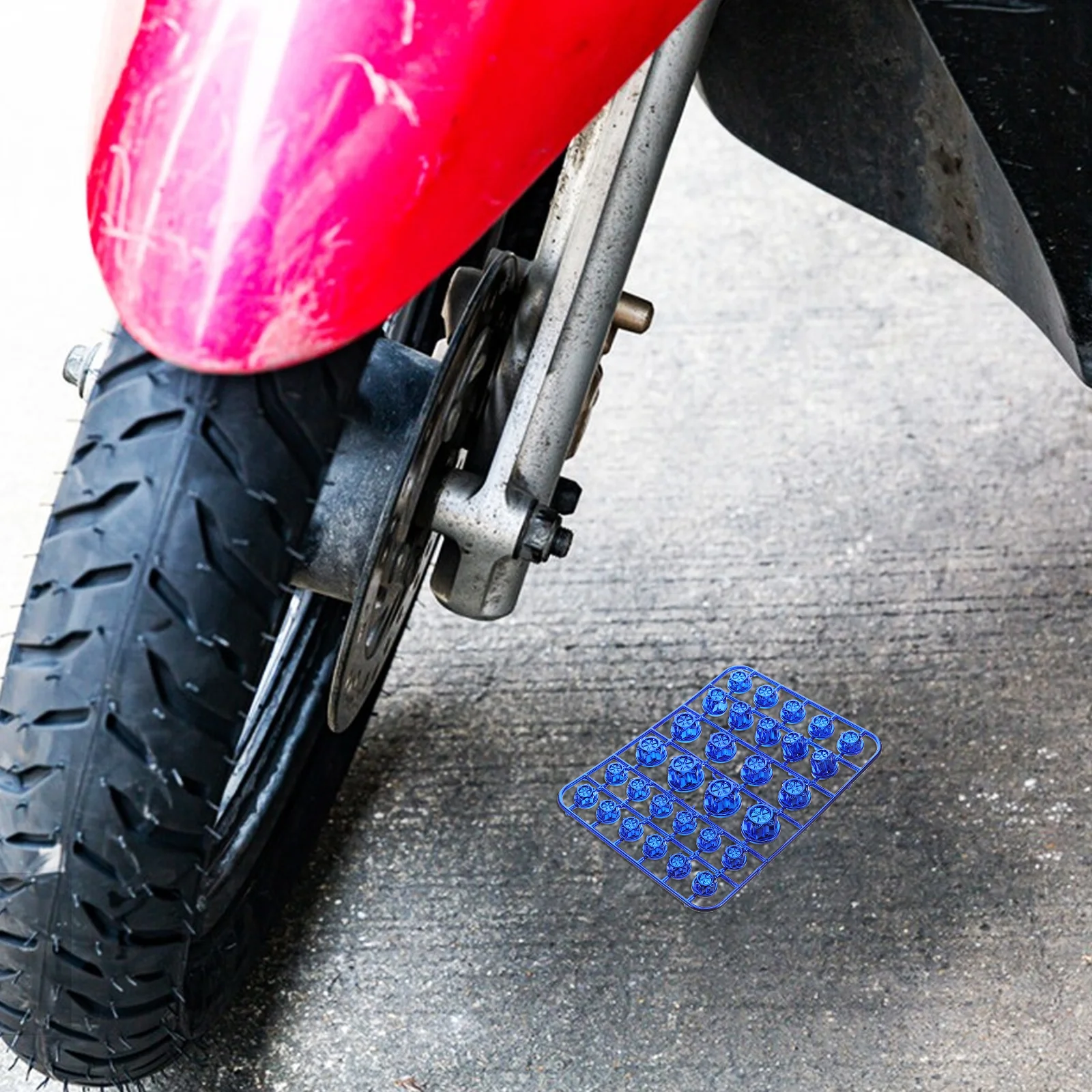 

30Pcs Motorcycle Fastener Covers Unique Design Durable to Install Decorative Screw Caps Motorcycle Screw Cap