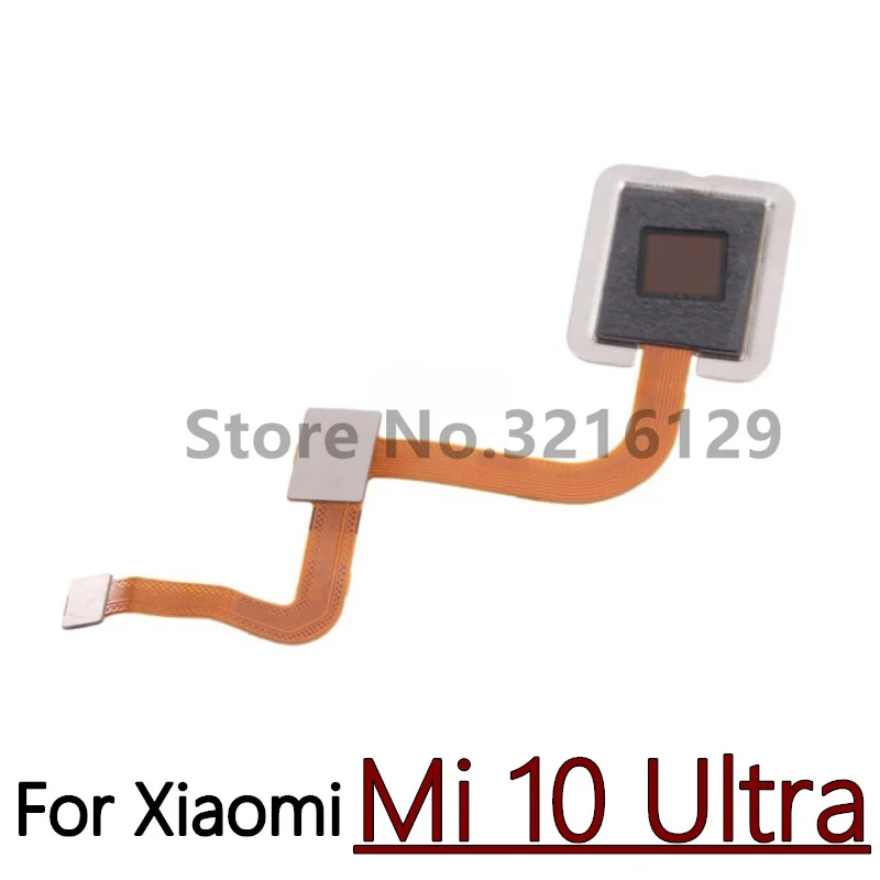 100% Original For Xiaomi Mi 10 Pro 10T Pro 10 Lite Ultra Fingerprint Sensor Home Return Key Menu Button Flex Ribbon Cable