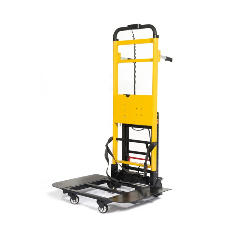 Carretilla eléctrica para subir escaleras DW-11B con batería de litio de 120W, carretilla para manejo de materiales de construcción en fábrica, diseño de orugas.