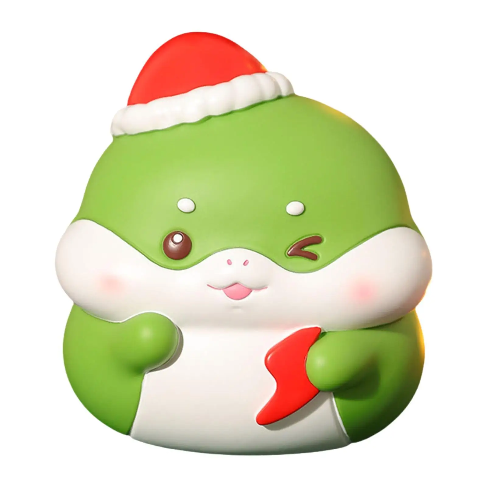 

Копилка с милой змеиной скульптурой, копилка для детей, мальчиков и девочек, подарок на Новый год, S, зеленый