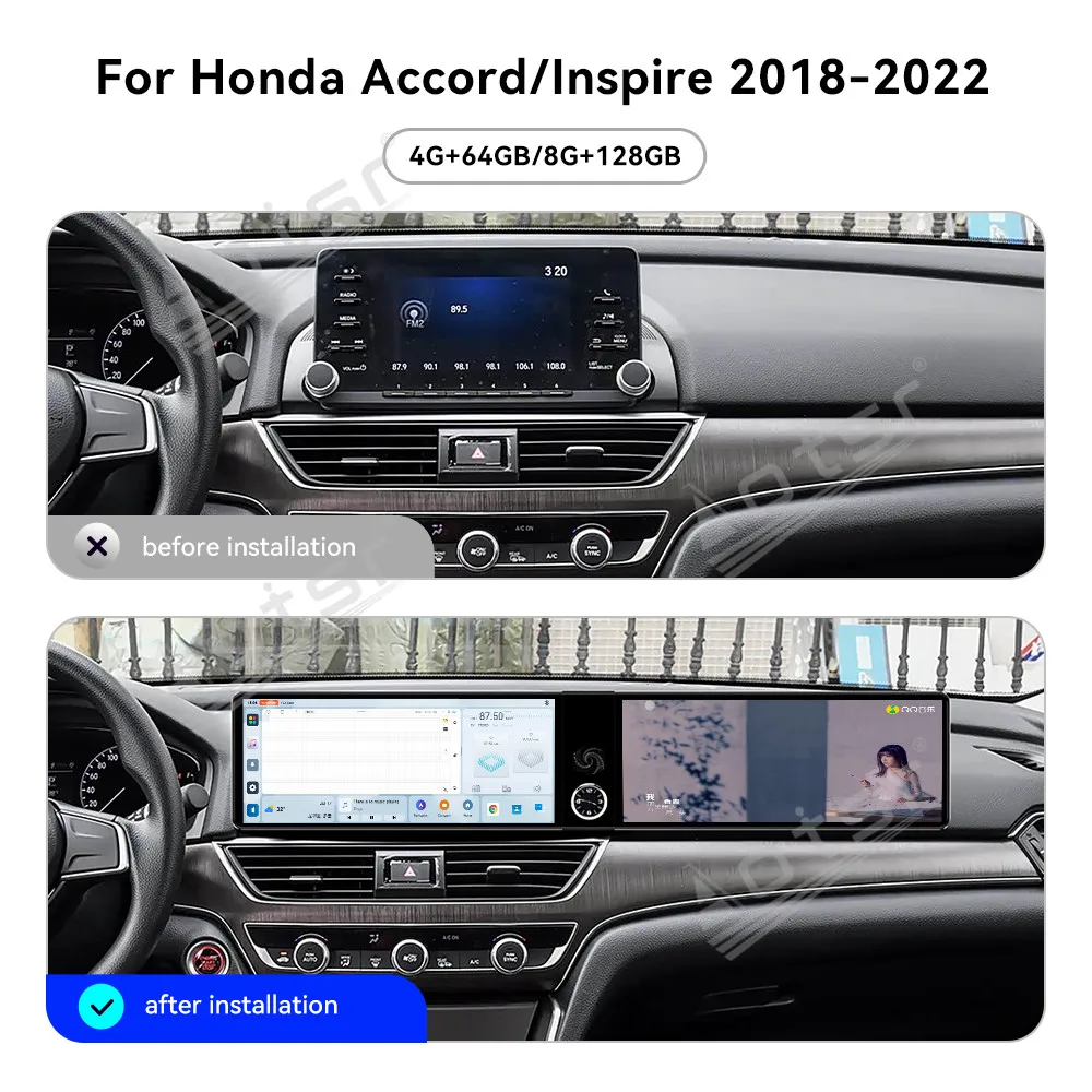 Android 15 OS For Honda Accord/Inspire 2018-2022 12.3