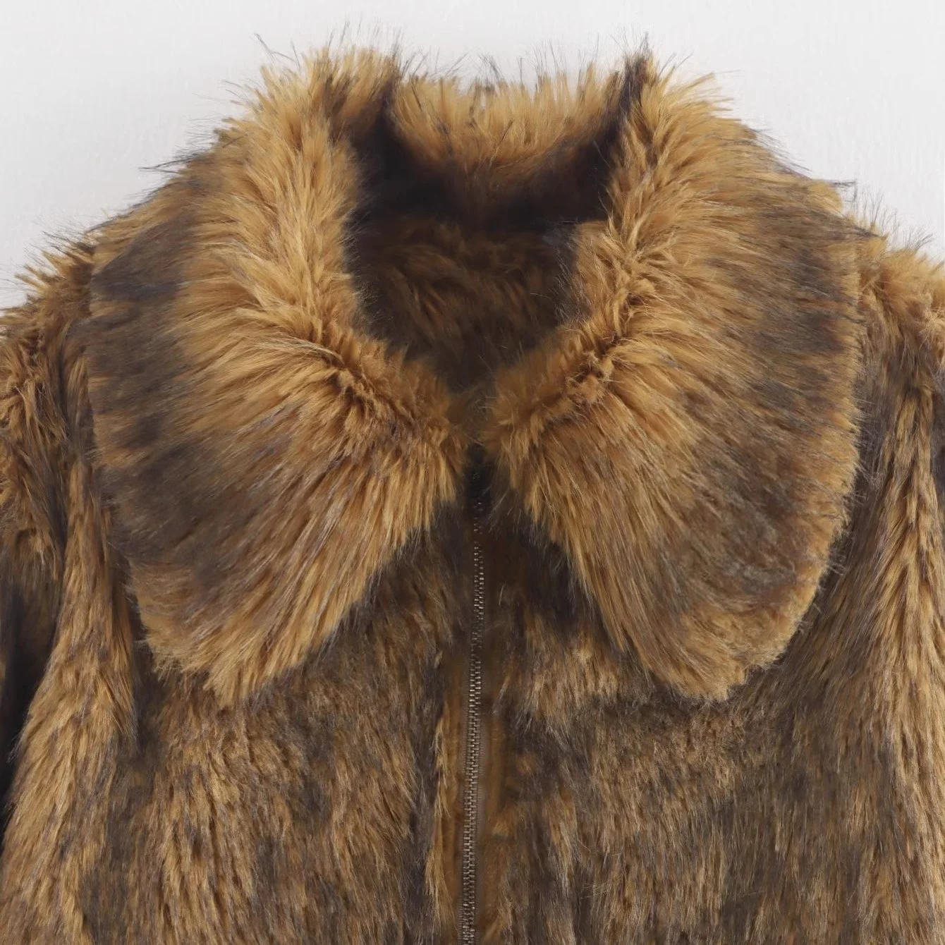 Modny, uniwersalny płaszcz ze sztucznego futra JNLEAOG, damski, casualowy, designerski, jesienny nowy model, długi, styl uliczny.