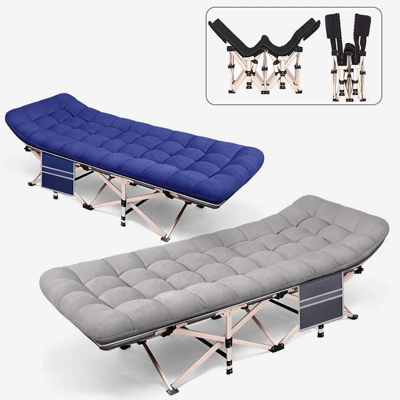outdoor-mountain-camping-grey-navy-blue-thickened-pearl-ton-mattress-portable-folding-bed