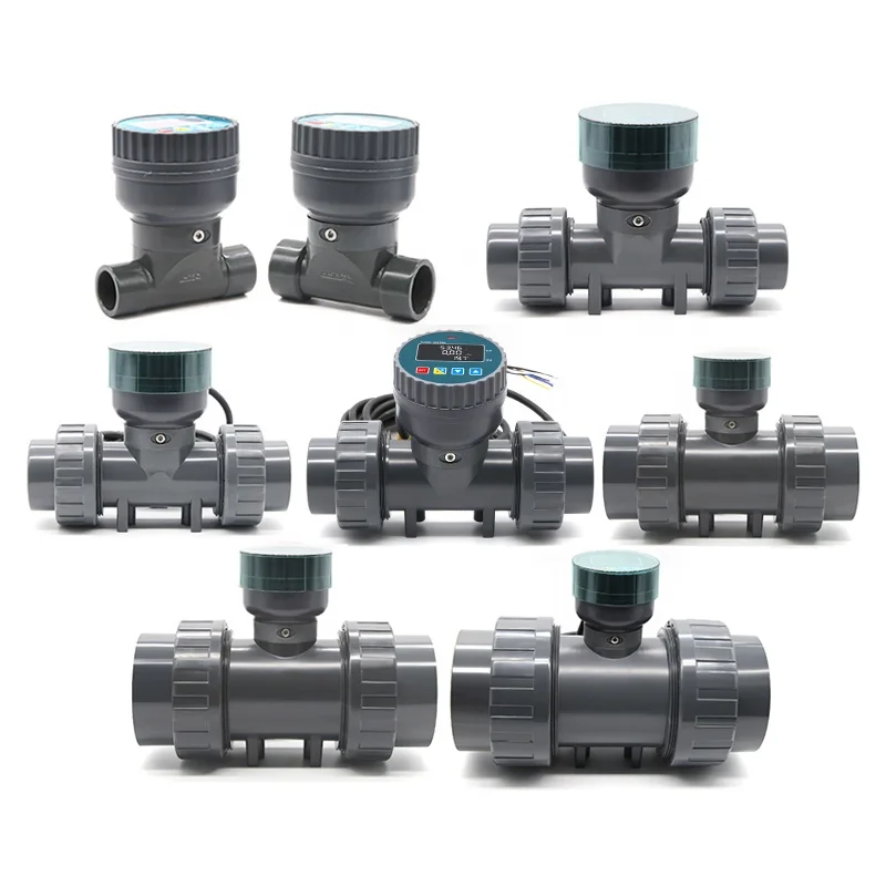 

Digital Water Flowmeter Pool Tank Pulse Output + RS485 Data Transmission 10-30VDC Acid Alkaline Liquid Flow Counter Sensor