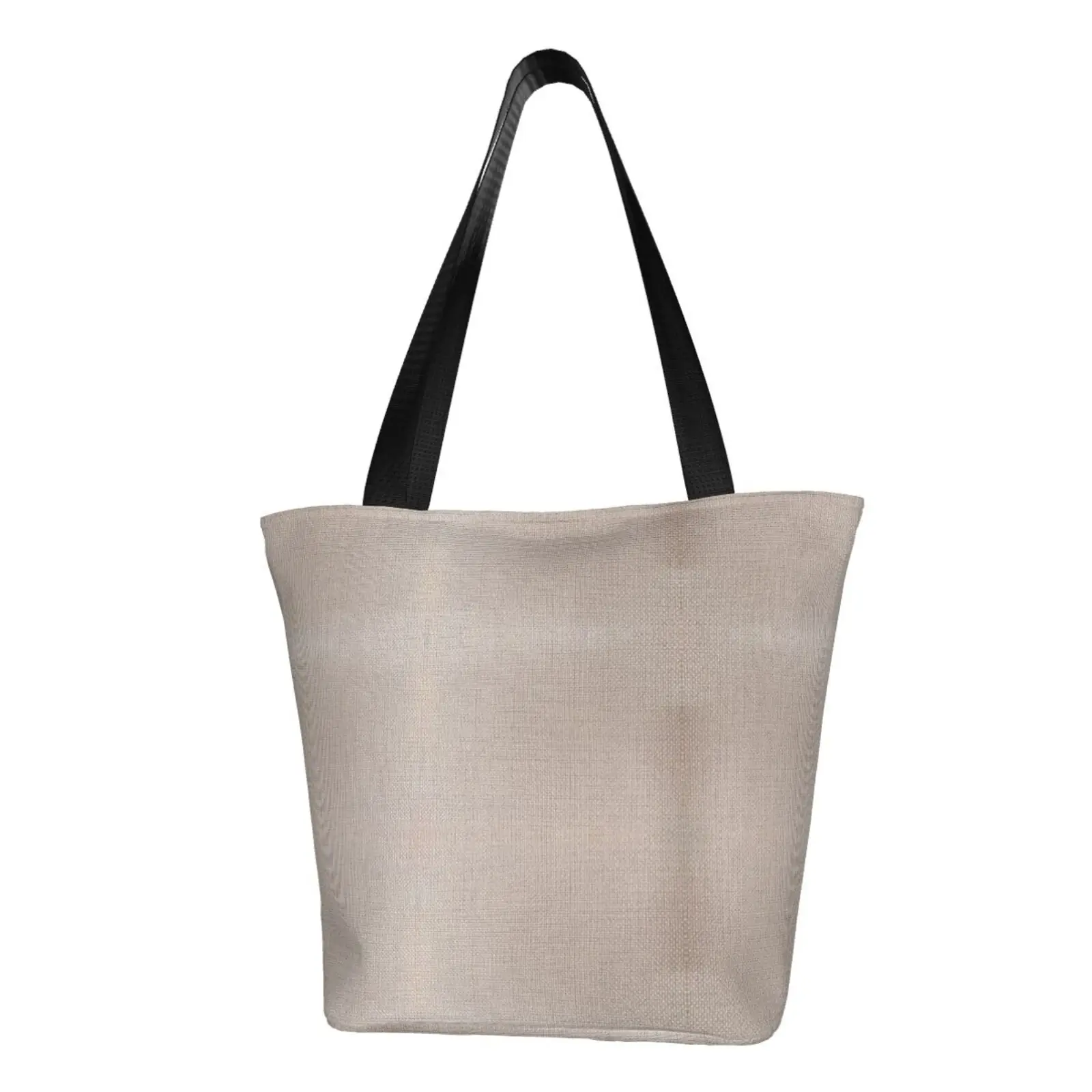 Retro Linen Tote Bag Single Shoulder Shopping Grocery Bags Handbag with Zipper Women Female