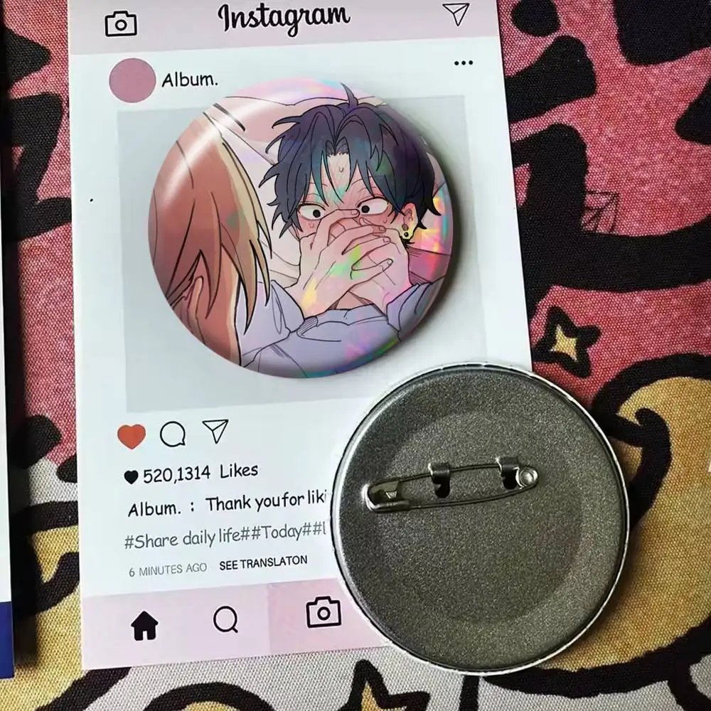 Lustiges Manhwa One-Room TA Laser-Abzeichen, geeignet für Rucksäcke, Kleidung, Hüte, Dekoration, kreative Accessoires – Detail 14