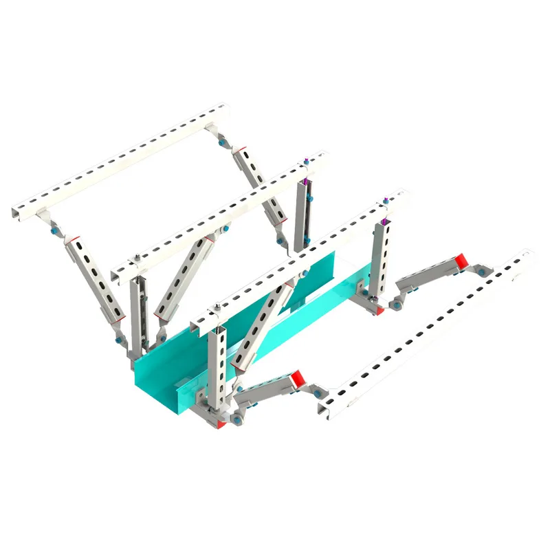 Seismic bracket production two-way seismic duct bracket ventilation duct seismic bracket