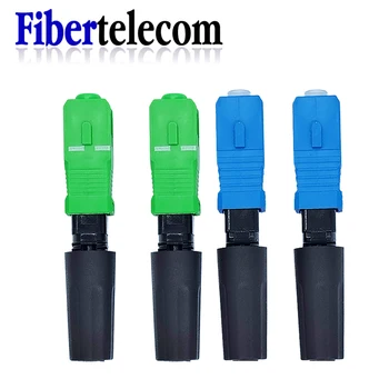 광섬유 고속 커넥터 FTTH SC APC 단일 모드 광섬유 어댑터, SC UPC FTTH SC 광섬유 커넥터 필드 어셈블리 