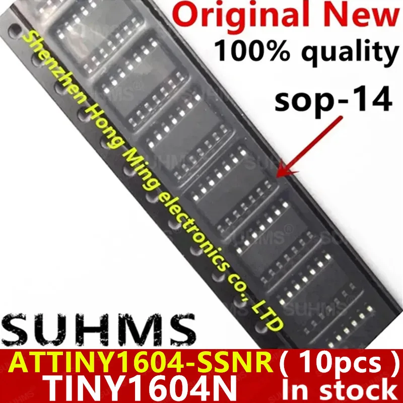 

(10piece)100% New ATTINY1604-SSNR ATTINY1604-SSN ATTINY1604 TINY1604N sop14