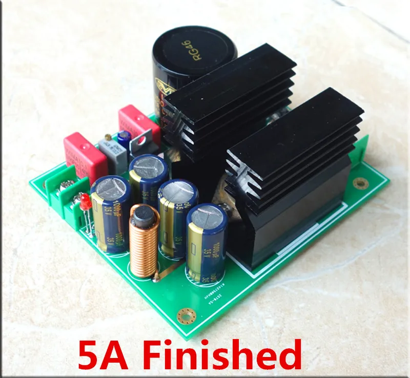 Позолоченный линейный регулятор тока 5A /10A LM317 MJ15025, плата питания с низким уровнем шума, высокая стабильность, низкое внутреннее сопротивление