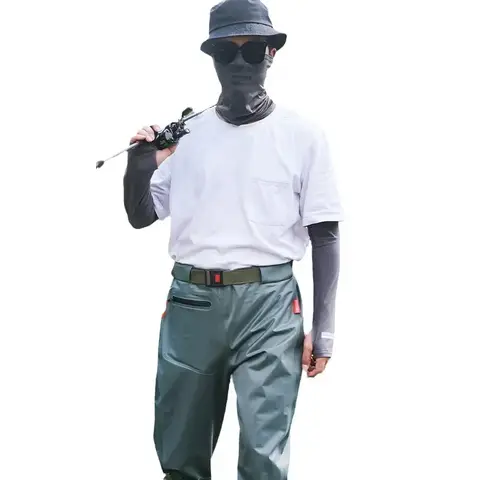 Fiskevadare Andningsbara Fiske Fiskarkängor Dräkt med Kängor Vadarbyxor för Herr Byxor Skor Vadarbyxor 1 SET Vattentätning Conjoin 10 best sales vadarbyxor - №5