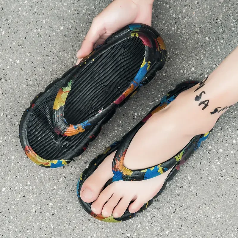 

Сверхлегкая мужская обувь, износостойкие шлепанцы, нескользящие, высококачественные, стильные, 2025 стилей, большой размер, трендовые, уличные, купить мужские сандалии