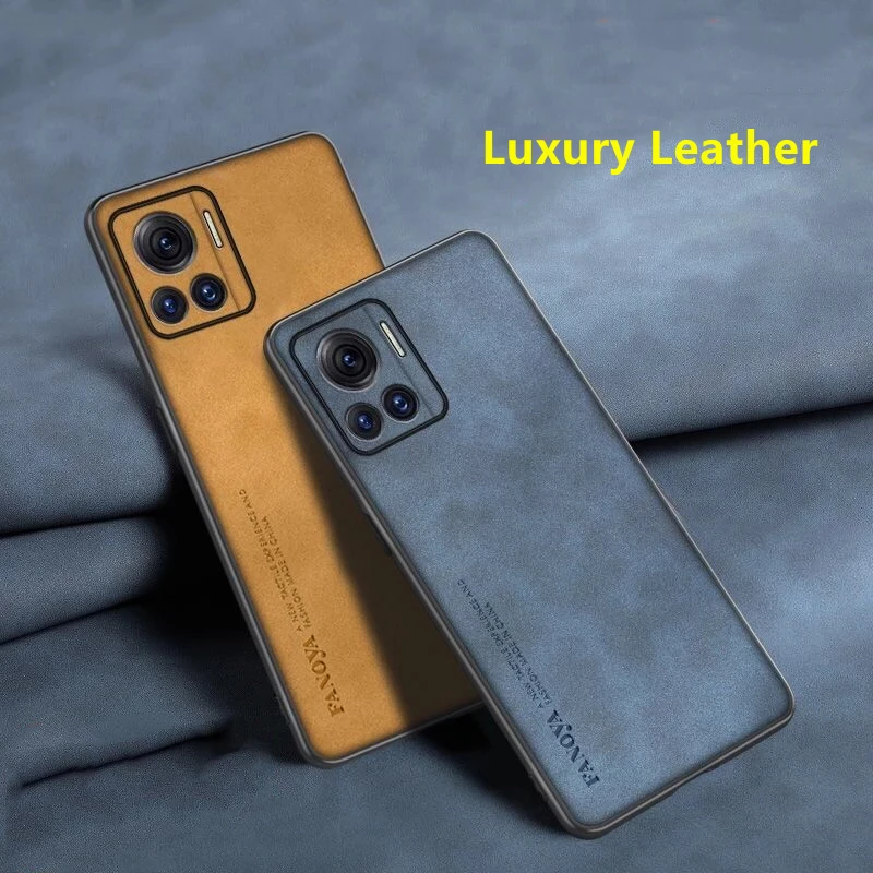 Luxury Leather Case For Motorola Edge 30 Ultra Case Comfort Phone Back Cover For Moto Edge 30 Ultra Silicone Protection Bumper