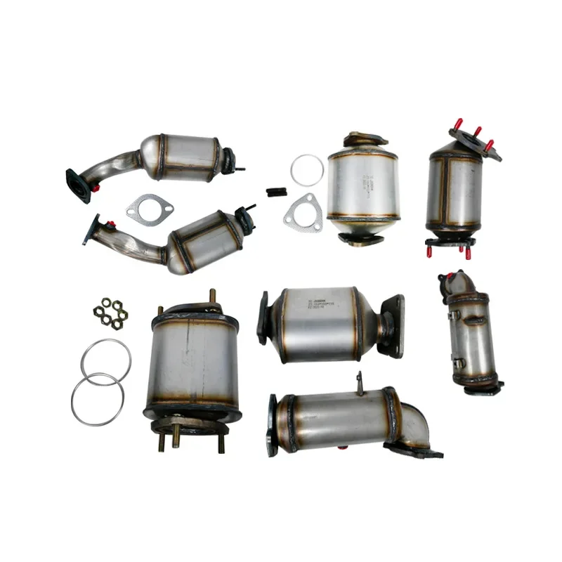 Car Exhaust Auto Spare Parts High Flow EURO 4 Catalytic Converter